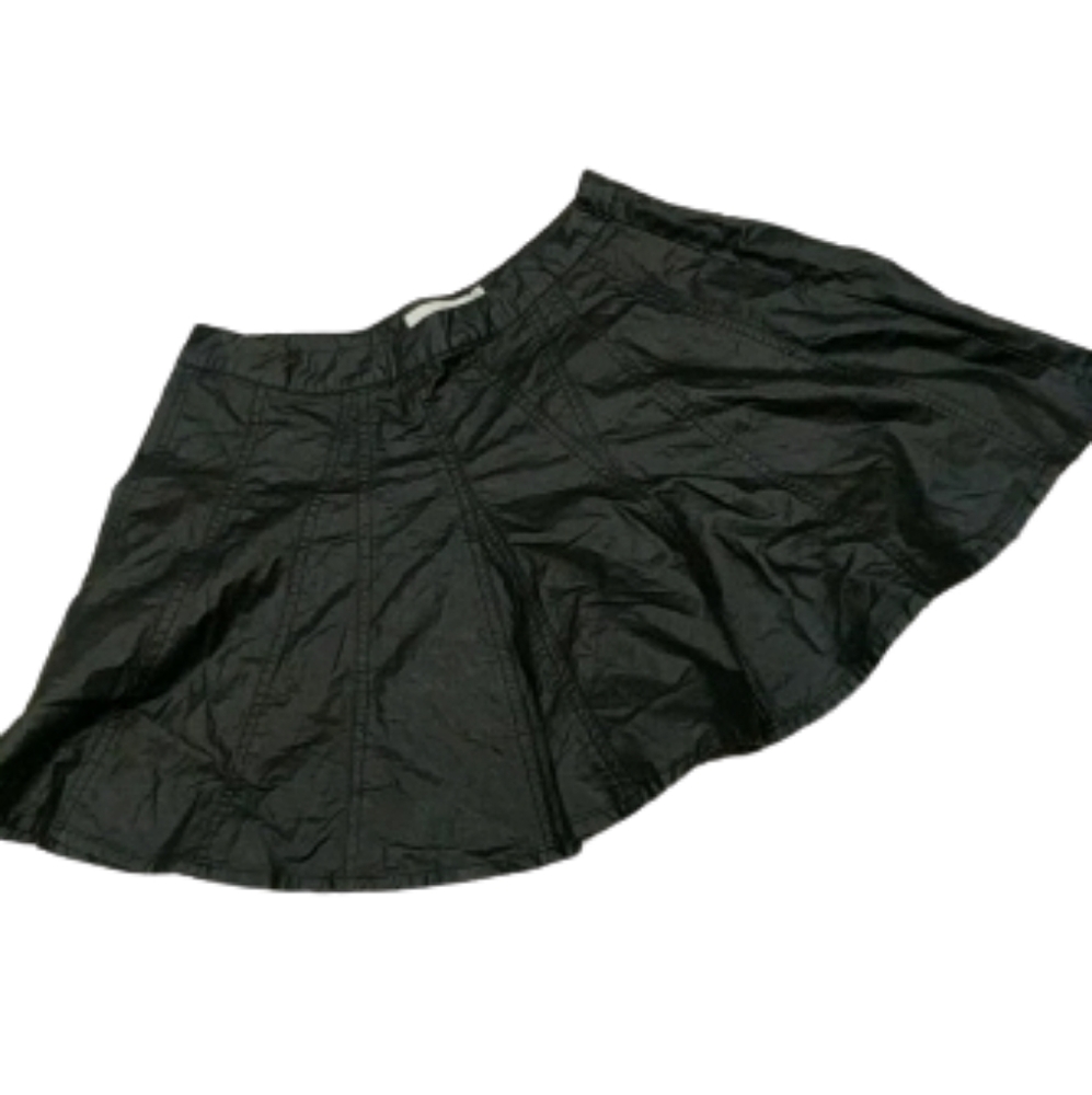 Townsend black faux leather mini skirt